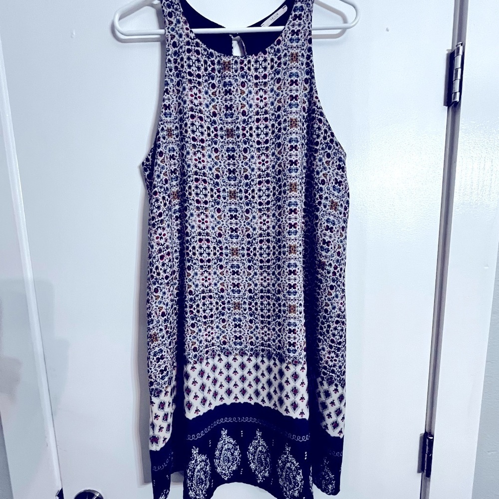 LeLis lined Navy Summer Spring Dress Size Large